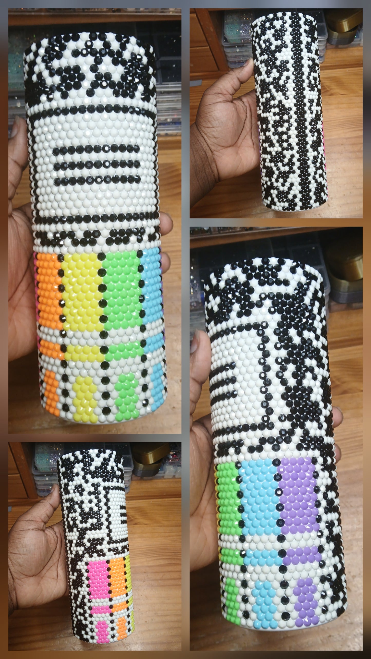 Composition & Makers Inspired Rhinestone Tumbler 20oz — PRE-ORDER