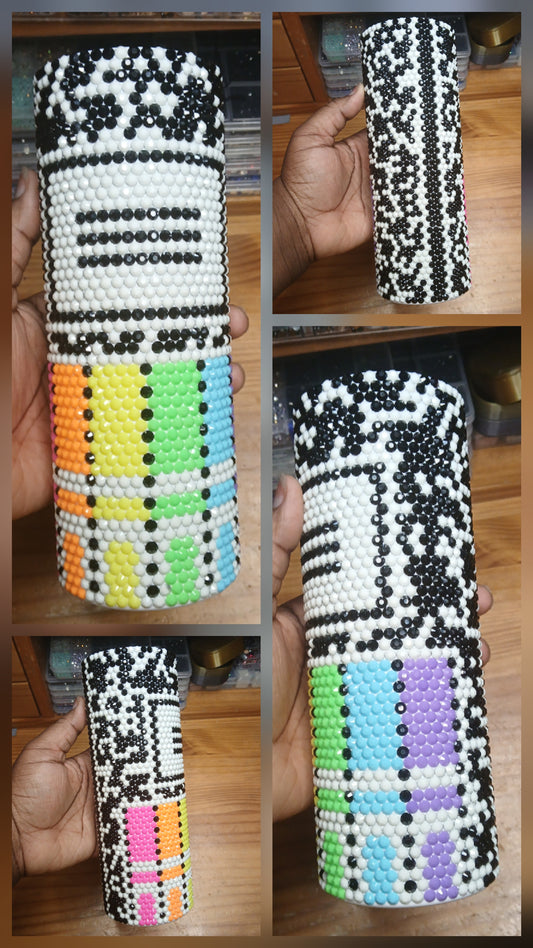 Composition & Makers Inspired Rhinestone Tumbler 20oz — PRE-ORDER