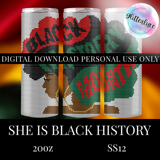 She Is Black History SS12 20oz